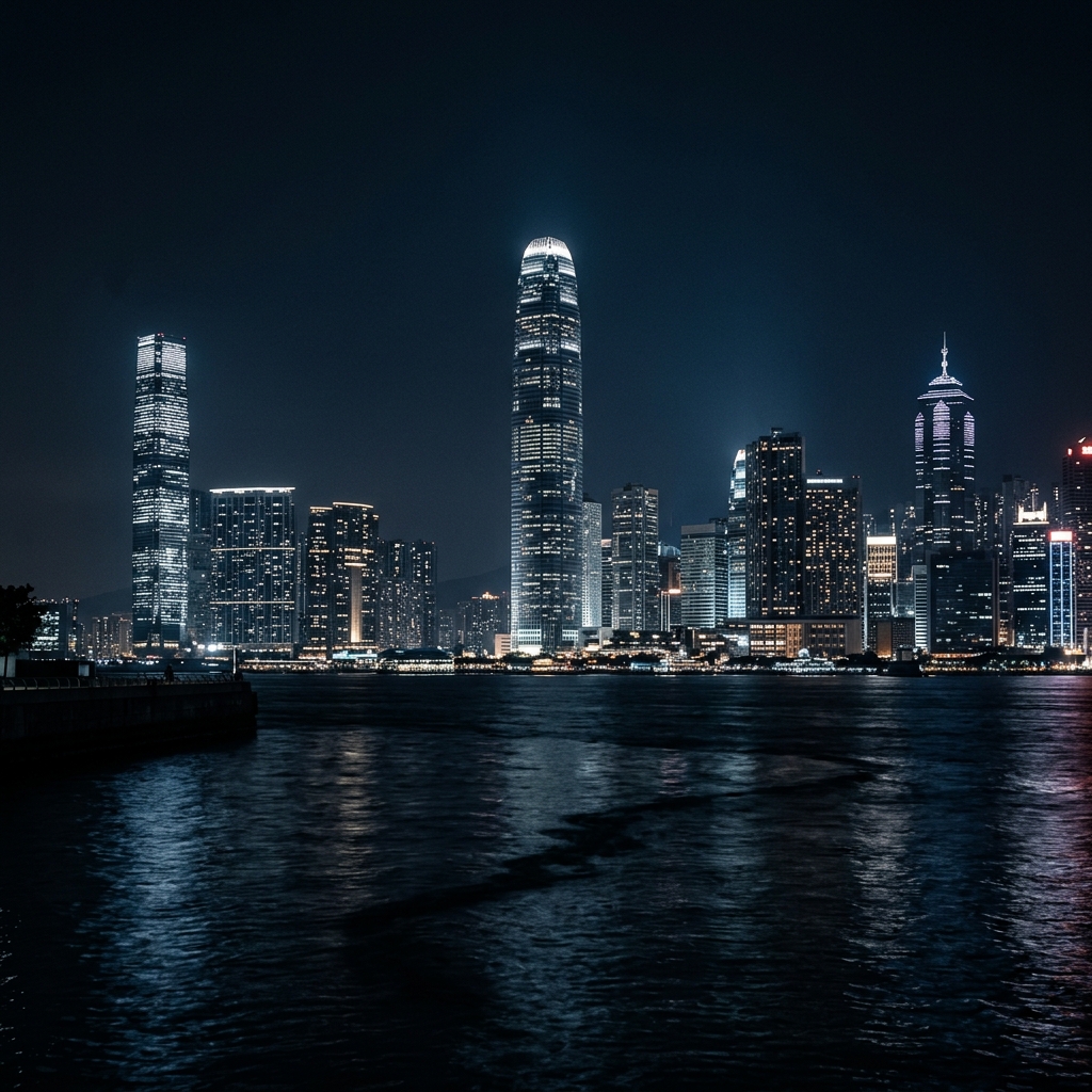 Hong Kong business district